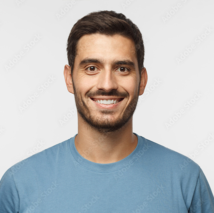 man smiling