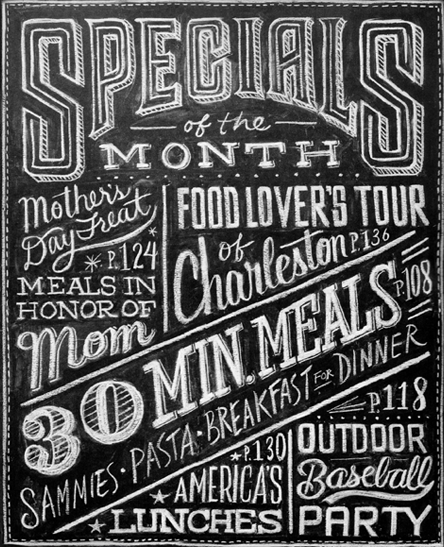 special menu of the month